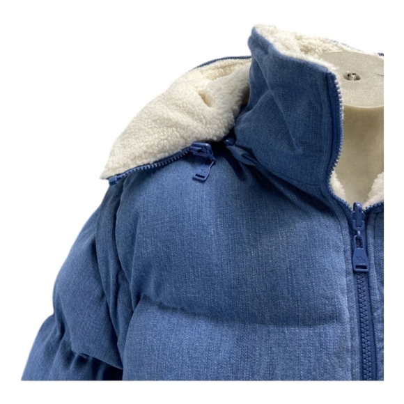 NineteenTwenty Ultimate Bomber Vintage Denim Sz Med Reversible Convertible New - Picture 10 of 16